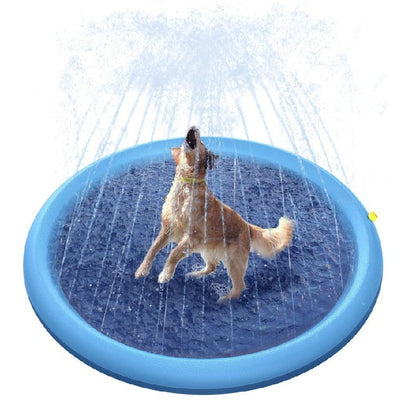 Fun Backyard Fountain Play Mat: Non-Slip Splash Pad for Kids and Dogs