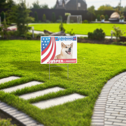 Vote for Paws! Pet Election Corrugated Yard Signs