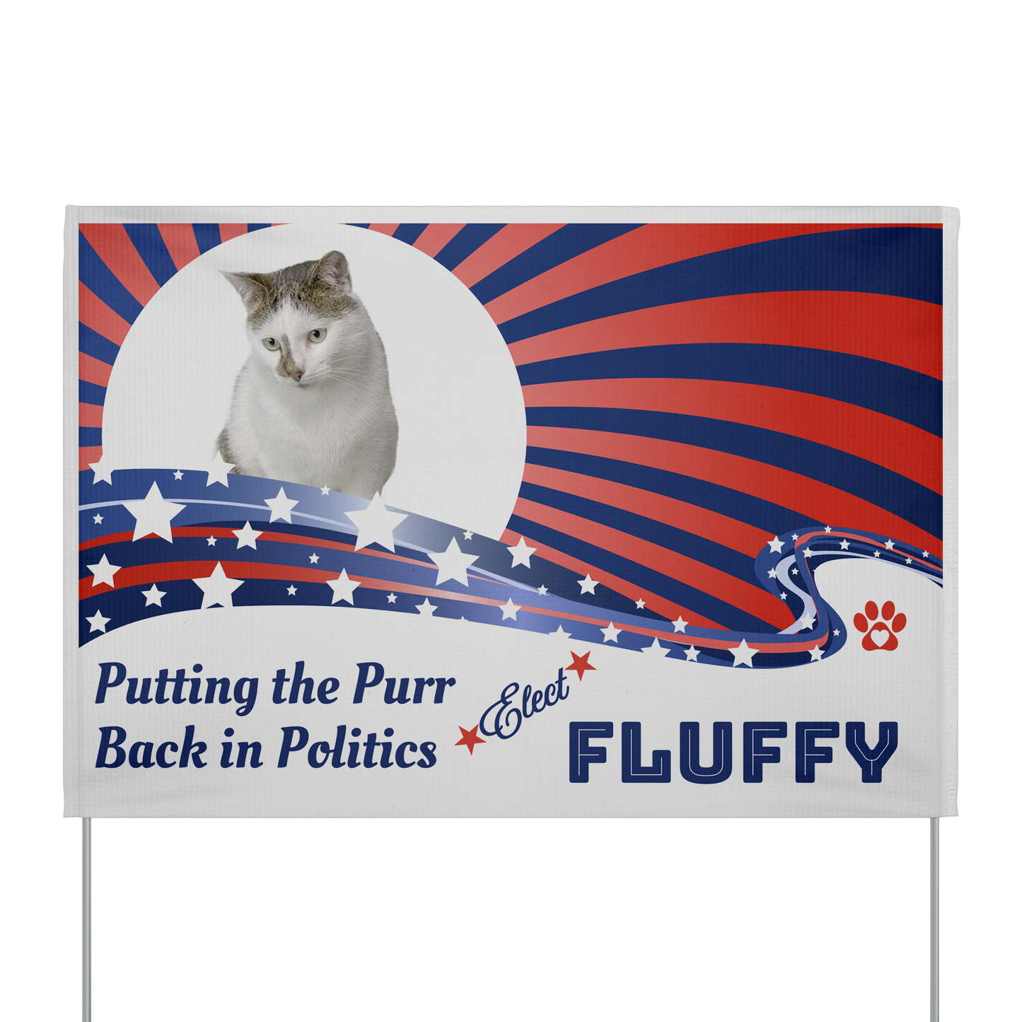 Campaign for Cuteness: Pet Election Vinyl Yard Signs