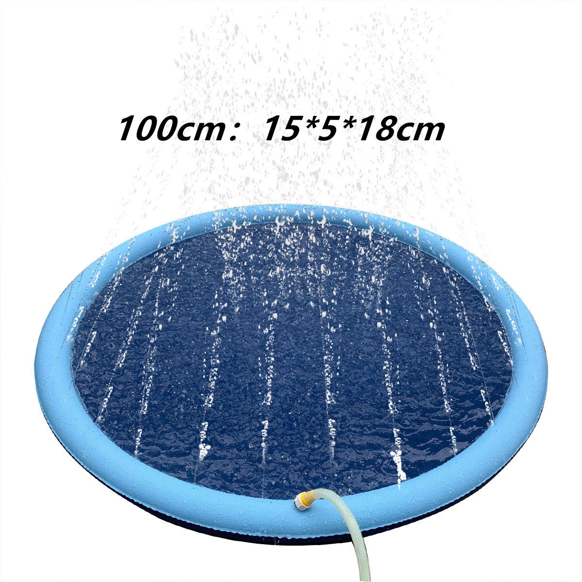 Fun Backyard Fountain Play Mat: Non-Slip Splash Pad for Kids and Dogs