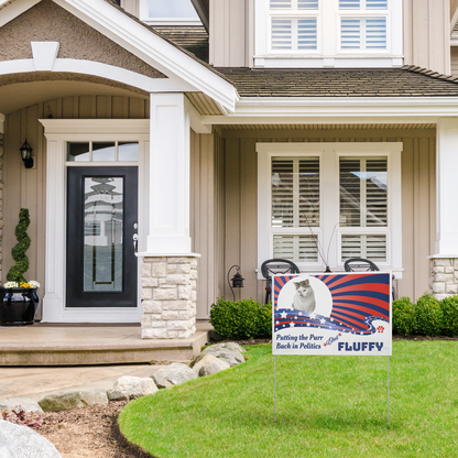 Campaign for Cuteness: Pet Election Vinyl Yard Signs