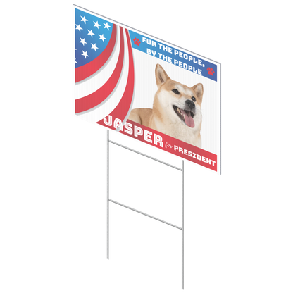 Vote for Paws! Pet Election Corrugated Yard Signs