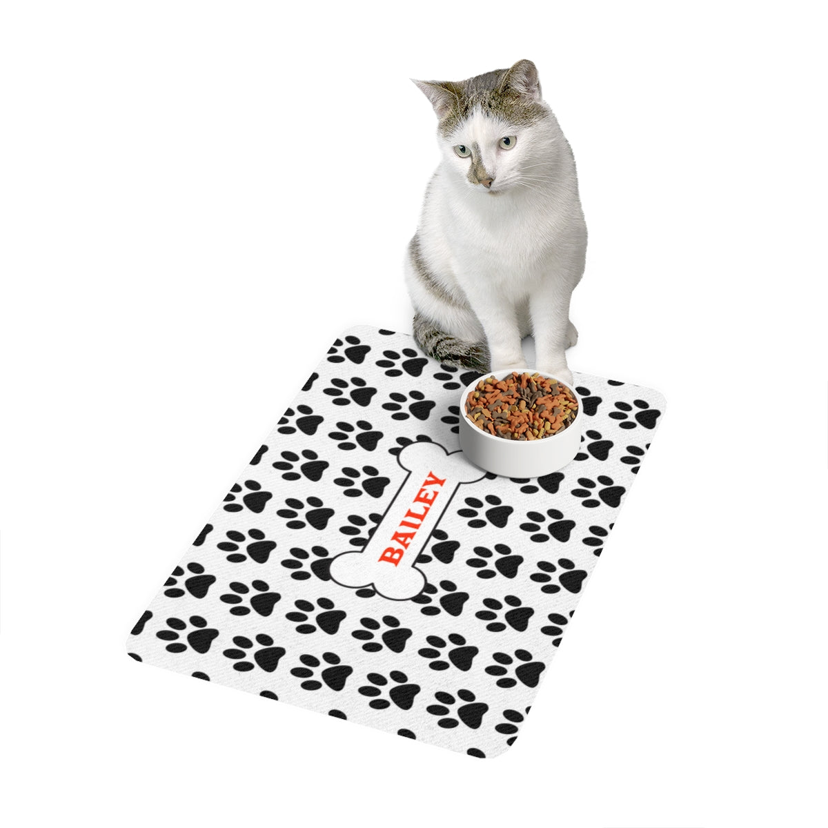 Personalized Pet Bowl and Food Mat Bundle